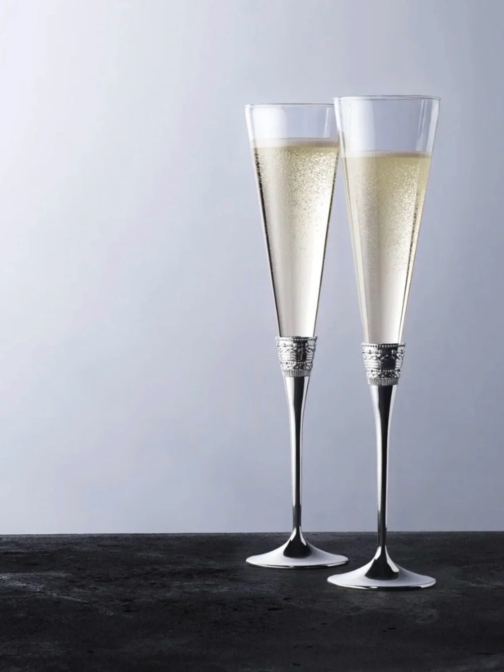 Vera Wang Wedgewood Silver Champagne Flute